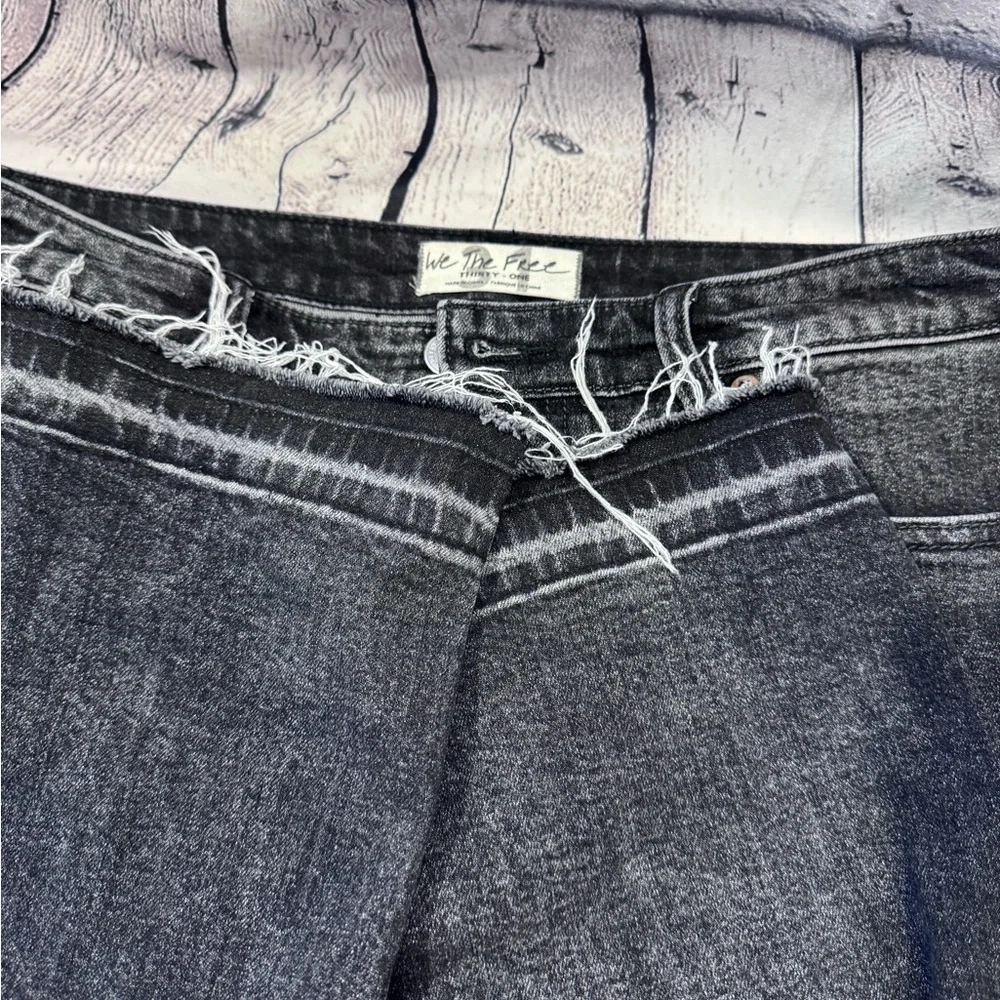 We The Free CRVY Women's High Rise Charcoal/Black Jeans Button Fly
